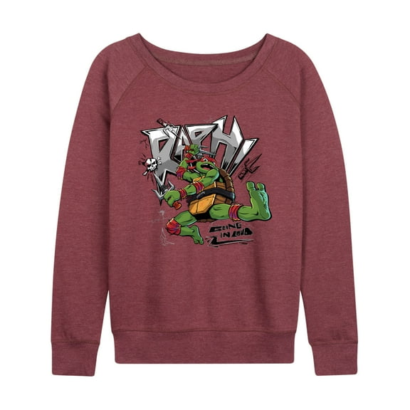 Teenage Mutant Ninja Turtles: Mutant Mayhem - Raphael Going In Loud - Women's Lightweight French Terry Long Sleeve Shirt