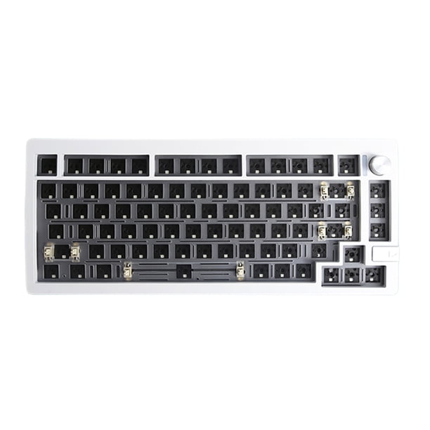Kit de teclado mecánico de 81 teclas retroiluminación RGB con perilla para PC portátil de escritorio