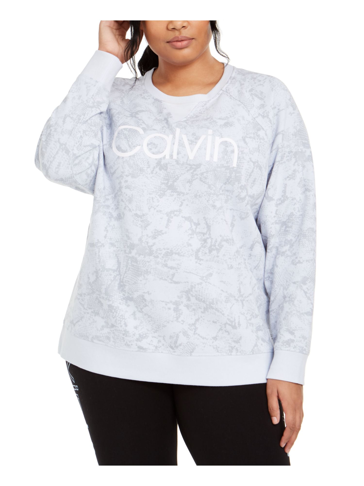 calvin klein baby blue sweatshirt