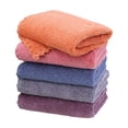 thumbnail image 2 of Fleece Squares Towel Five Pack Household Towel Set Lace Hand Towel Scouring Pad Soft And Highly Absorbent, 2 of 9