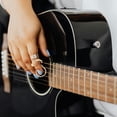 thumbnail image 4 of Phenofice 4Ud Púas Doradas Metálicas Ajustables Para Dedos Con Ergonómico Para Guitarra, 4 of 8