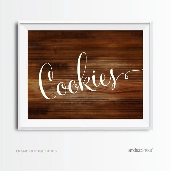 Koyal Wholesale Rustic Wood Cookies Wedding Party Sign for Celebration Decor