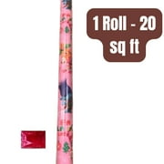 Trolls Gift Wrap Roll, 20 sq ft – Colorful Wrapping Paper for Kids Birthdays & Holidays + BONUS LaPrima Morceau Bonbon Candy
