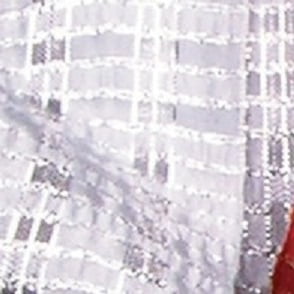 The Ribbon People Gray and Silver Checkered Woven Wired Craft Ribbon 1.5" x 27 Yards