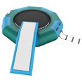 thumbnail image 3 of VEVOR 10ft Inflatable Water Bouncer with Slide, Portable Water Trampoline, Floating Swim Platform with 3-Step Ladder & Electric Air Pump, Ideal for Kids & Adults in Pools and Lakes, 3 of 12