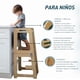 thumbnail image 2 of Torre de Aprendizaje Montessori 3 en 1 Bluelander, Taburete Auxiliar, Escalón de Madera, 2 of 5