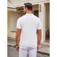 thumbnail image 4 of Coshow Mens Polo Shirts Short Sleeve Knit Golf Shirts Collared Slim Fit T Shirts, 4 of 5