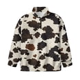 thumbnail image 4 of Uorisanigo Cow Print Girls Half Zip Sweatshirt Fashion Quarter-Zip Pullover Jacket Oversized Sweatshirts Long Sleeve Athletic Tops for Sports and Daily Wear Kids Pullover Jackets, 4 of 7