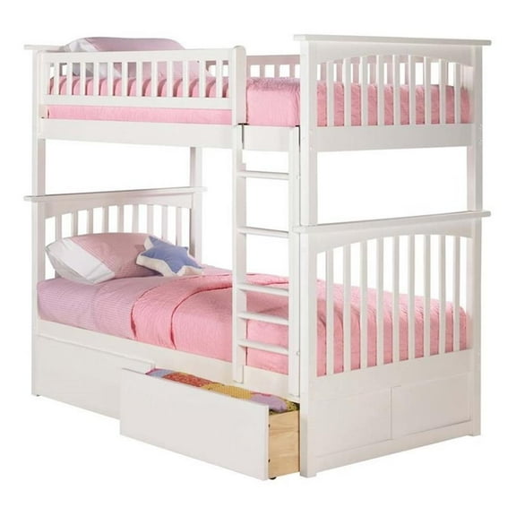Leo & Lacey Urban Twin Over Twin Storage Bunk Bed