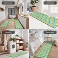 thumbnail image 5 of Yellow Lemon Fruit Slices LightBlue Pattern Kitchen Rugs Sets Of 3,Kitchen Runner Rugs Non Skid Washable,Decorative Kitchen Floor Mats for Kitchen,Sink,Laundry,17"x30"+ 17"x47" + 17"x59", 5 of 6