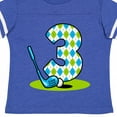 thumbnail image 4 of Inktastic Argyle Golf 3rd Birthday Boys Toddler T-Shirt, 4 of 5