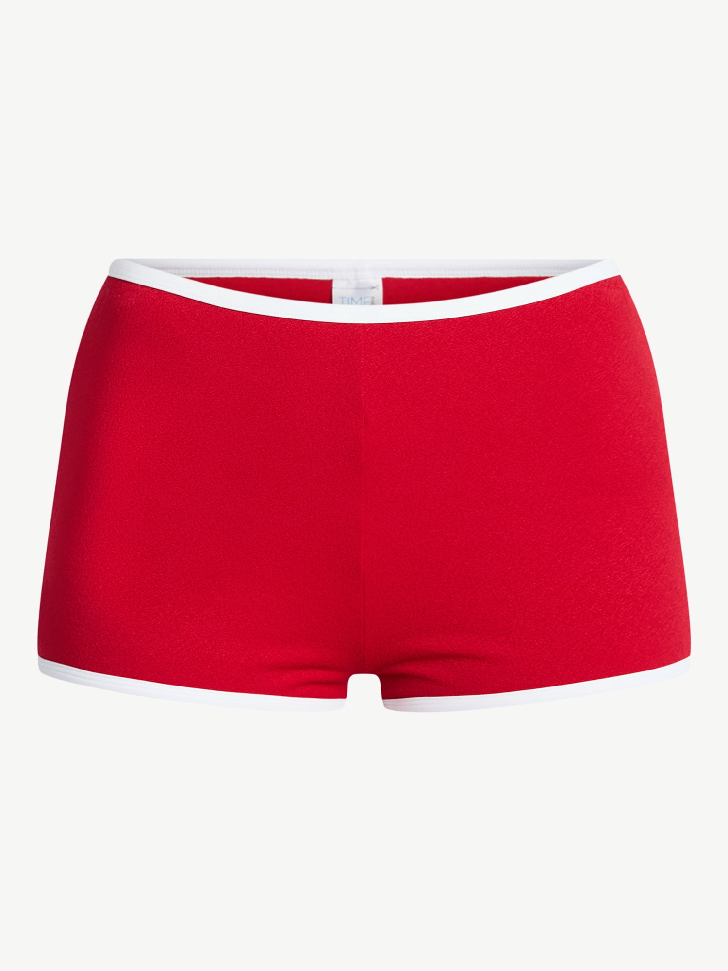 Time and Tru Women's High Waist Swim Boyshorts, Sizes XS-3X