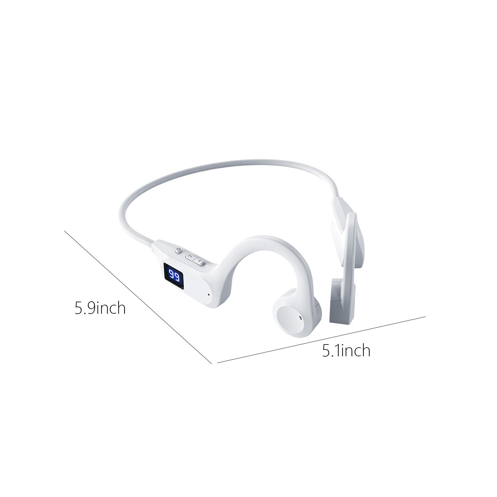 4 Packs Bluetooth Bone Conduction Headphones Wireless Open Ear Sports Headphones with Mic 8H Playtime IPX8 Waterproof Lightweight for Running Cycling Driving Gym