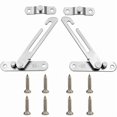 thumbnail image 1 of Child Safety Window Opening Restrictor Locks - 2-Pack Silver Metal Security Stoppers, 1/8" Thick Easy-Install Limit Control Devices for Childproofing, Allowing Safe Ventilation Without Full Opening, 1 of 6