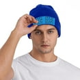 thumbnail image 2 of Ice Hockey Beanie Hat Men Women Warm Printed Cap Knit Beanies Hats Outdoor Winter Blue, 2 of 4