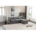 thumbnail image 5 of Tabaray 101" Sectional Sofa Couch, Modular L Shaped Sectional Sofas, Comfort L Sofa Couch for Living Room Sleeper Comfy Furniture Modern Couch Sofa with Chaise Ottoman Office Apartment,  (Grey ), 5 of 7