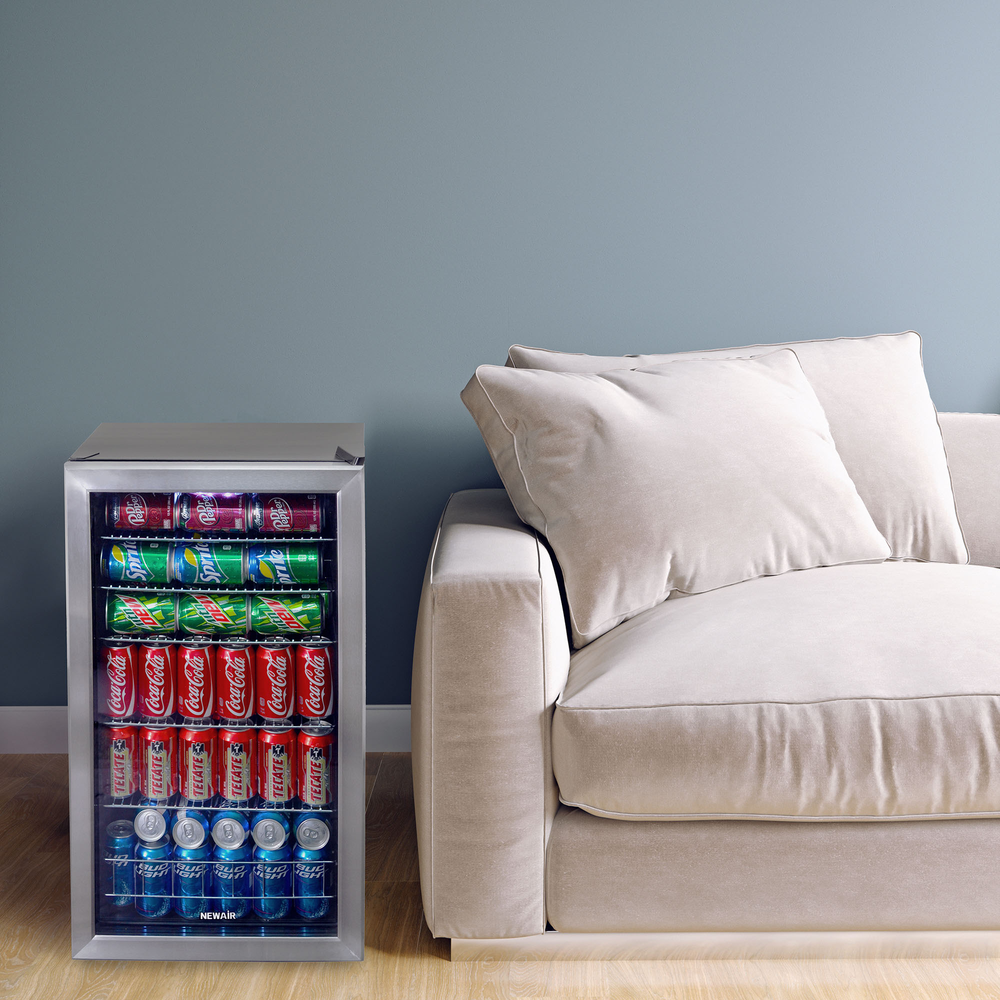 Newair Beverage Refrigerator Cooler |126 Cans Free Standing with Glass Door - image 5 of 18