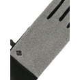 thumbnail image 3 of Isotoner Women's Water Repellent Fleece Gloves with Spandex Palm, Gray and Black, 3 of 6