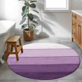 thumbnail image 3 of Round Rugs 3.3Ft, Purple Ombre Round Area Rug Washable Indoor Throw Carpet, Farmhouse Vintage Wooden Striped Soft Non Slip Circle Rug for Laundry Room Patio Home Decor Aesthetic, 3 of 8