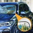 thumbnail image 3 of ALAZA Cow Sunflower Windshield Sun Shade Car Foldable Sun Visor Block UV Rays Protector 53"x23.5", 3 of 8