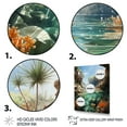 thumbnail image 3 of Designart "Underwater View of the Beach I" Nautical & Beach Floater Framed Wall Art Living Room, 3 of 7