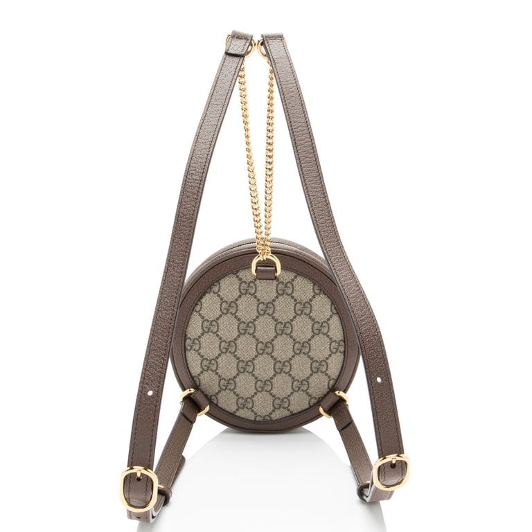 Pre-Owned Gucci GG Supreme Ophidia Round Mini Backpack  display picture 1