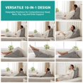 thumbnail image 3 of Juego de almohadas Bed Wedge de espuma viscoelástica ajustable Bedluxe, 4 unidades, 3 of 8