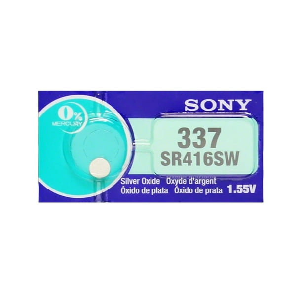 50 x Piles Bouton Oxyde d'Argent Sony 337 (SR416SW)