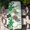 Green, variant on St. Patrick's Day Table Cloths for 8 Foot Rectangle Tables, Green Shamrocks Leaf Polka Dots Patio Waterproof Elastic Fitted Tablecloths, Washable Rectangular Table Cover for Camping