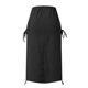 thumbnail image 4 of Gibobby faldas de mezclilla para mujer con bolsillo de cintura alta con encaje(Negro, M), 4 of 5