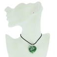 thumbnail image 3 of GlassOfVenice Murano Glass Venetian Marble Heart Pendant - Green, 3 of 4