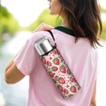 thumbnail image 6 of 20 Oz White Strawberry Plants Fruit Coffee Tumbler Double Wall Insulated Stainless Steel Water Bottle | Metal Reusable Thermoses Flask with Cup Cap | Leak & Sweat Proof with Anti-Dust Lid, 6 of 7