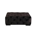 thumbnail image 3 of American Home Classic Jasper 17" Rectangular Velvet Ottoman in Chocolate, 3 of 4