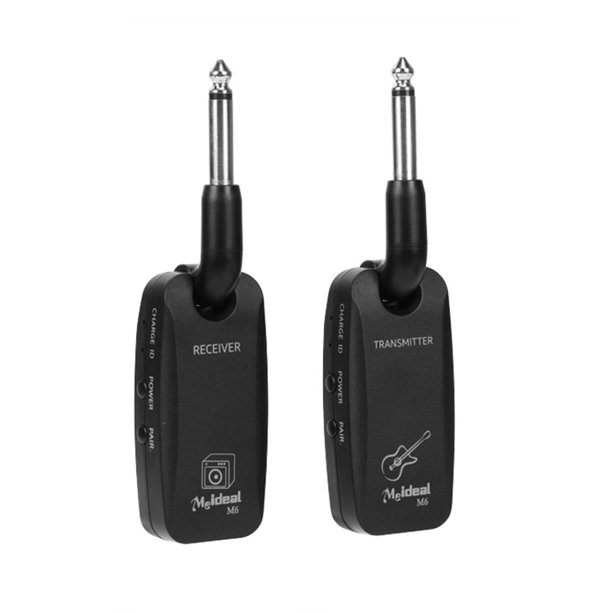 Wireless Guitar System Electric Guitars Transmitter and Receiver Set Builtin Rechargeable