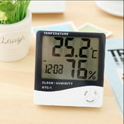 Thermomètre intérieur numérique LCD hygromètre température humidité mètre alarme Cloc