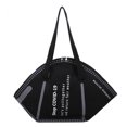 thumbnail image 1 of Honganda Femmes Sac Fourre-Tout, Lettre Modèle Masque Forme Fermeture Éclair Toile Sac à Main, 1 of 5