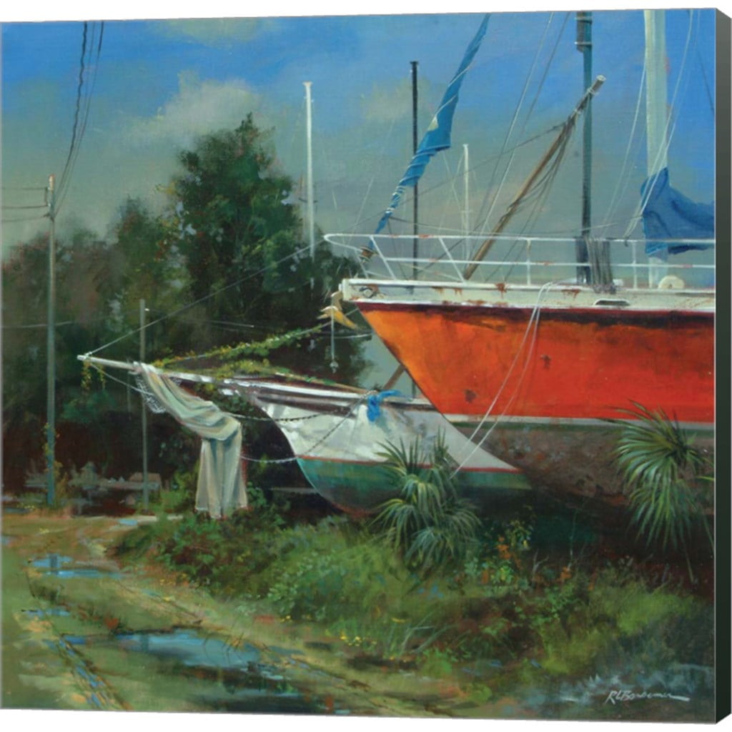 Great Art Now Boat Yard on Riberia Street by Roger Bansemer, Canvas
