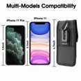 thumbnail image 4 of Vertical Cell Phone Holster Pouch Wallet Case With Belt Clip For iPhone Samsung, 4 of 5