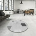 thumbnail image 3 of Ahgly Company Indoor Rectangle Patterned Gunmetal Gray Area Rugs, 6' x 9', 3 of 6