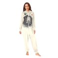 thumbnail image 2 of FORMRS Onesies Pajama for Adults Unisex Hoodie Winter Jumpsuit One Piece Sleepwear, Sizes S-2XL, Beige Astronaut Space, 2 of 7
