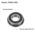 thumbnail image 3 of F6900-2RS Flanged Ball Bearing 10x22x6mm Double Sealed Chrome Steel Flange Bearings, 10 Packs, 3 of 5