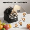 thumbnail image 4 of Licuadora de Vidrio 1.25L con Motor 600W, 4 Velocidades, Cuchillas de Acero Desmontables, Función Pulso, Base Antideslizante – Ideal para Jugos, Smoothies y Sopas, 4 of 8