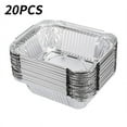 thumbnail image 1 of EASTIN 20 Packs Small Disposable Aluminum Container Pans Foil Trays With Lids For Baking  Cooking  5.9 Inches X 4.7 Inches, 1 of 5