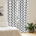 thumbnail image 2 of Ambesonne Fleur De Lis Curtains, Black Royal Lily, Pair of 28"x95", Black White, 2 of 5