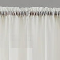 thumbnail image 2 of VCNY Home Villa 2-Piece Beige Rod Pocket Sheer Curtain Panel Set, 54" x 84", 2 of 5