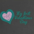thumbnail image 2 of CafePress - My First Valentines Day Maternity Maternity T Shir - Maternity Dark T-Shirt, 2 of 3