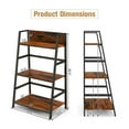 thumbnail image 3 of Costway 2PC 3-Tier Ladder Bookshelf Industrial Storage Rack Bookcase Plant Display Shelf, 3 of 10