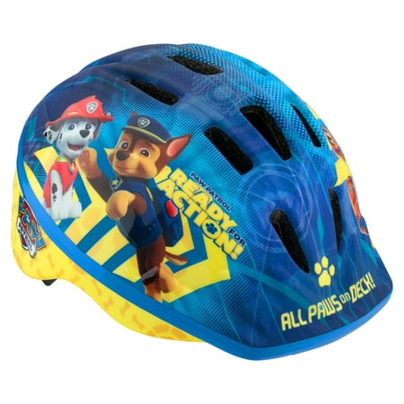 Nickelodeon PAW Patrol Toddler Bicycle Helmet, ages 2 - 4, blue / yellow