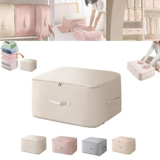 Bolsa de Compresión para Edredones - Bolsas de Mudanza Resistentes de Gran Capacidad, Beige MNFD