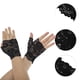 thumbnail image 2 of Guantes sin dedos bloqueadores del sol de flores para mujeres, color negro, 1 par de Unique Bargains., 2 of 5